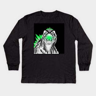 Nuke and godzilla Kids Long Sleeve T-Shirt